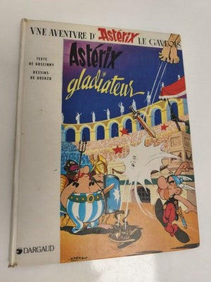 Bande dessinée Astérix Gladiateur Dargaud 1989 couverture rigide Goscinny Uderzo