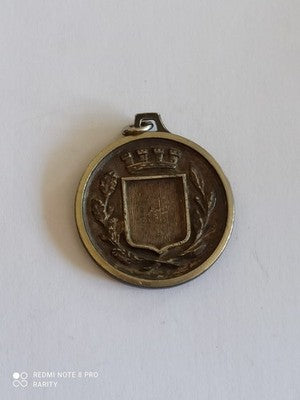 Médaille religieuse Saint Christophe aspect bronze – pendentif protection voyage