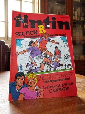 Magazine Tintin vintage années 70, Section R, football, numéro collector BD