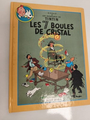 BD Tintin Les 7 Boules de Cristal Album double Hergé couverture couleur