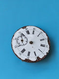 Montre gousset ancienne à cadran émaillé blanc, pour pièces ou restauration vint