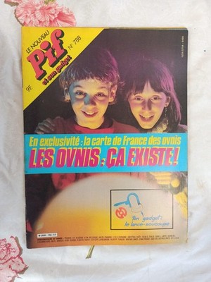 Magazine Pif Gadget n°788 ancien rétro OVNI 1985 couverture couleur BD jeunesse