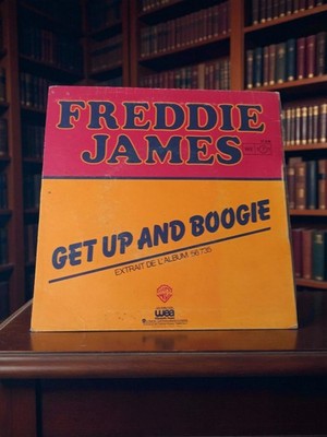 Disque vinyle 45 tours vintage FREDDIE JAMES Get Up and Boogie WEA rétro