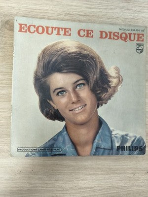 Vintage 45 tours Sheila "Ecoute ce disque" pochette originale Philips