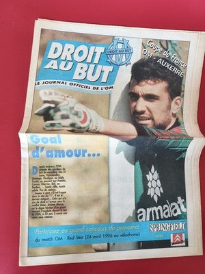Vintage journal sportif ancien Olympique de Marseille Droit au But football rétr