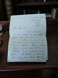 Lettre manuscrite ancienne 1951 anglaise vintage écrite à Geneviève