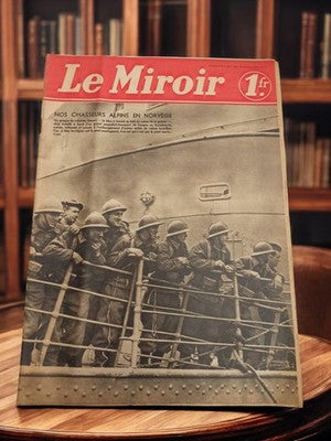 Magazine ancien Le Miroir 1940 presse vintage rétro Guerre Seconde Guerre