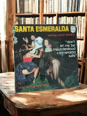 Vinyle 45T Santa Esmeralda Leroy Gomez vintage, pochette signée, rétro Philips