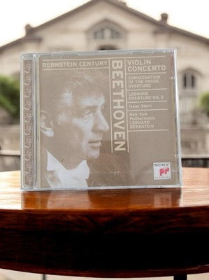 CD Beethoven Violin Concerto Sony Classical Bernstein Isaac Stern NY Philharmoni