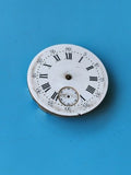 Cadran montre gousset ancien pour pièces vintage, chiffres romains, à restaurer