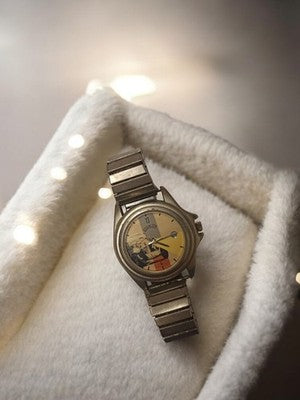 Montre homme vintage Bohington tank militaire rétro à restaurer, bracelet métal