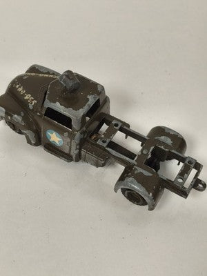 Ancien Tekno Denmark véhicule militaire miniature métal olive à étoile