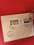 Ancienne lettre vintage timbres oblitérés Casablanca 1966 philatélie collection