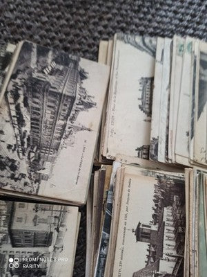 Lot Cartes Postales Anciennes Lyon XIXe-XXe Vue Ville Monument Timbres