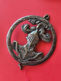 Vintage insigne militaire ancien pour béret, collection armée, badge rétro