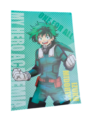 Poster My Hero Academia Izuku Midoriya vert manga décor mural animé