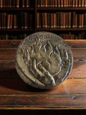 Médaille bronze argenté 50 ans Chambres de Métiers vintage main relief