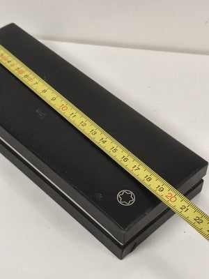 Écrin Montblanc pour stylo plume, gainage noir, crème siglé étoile