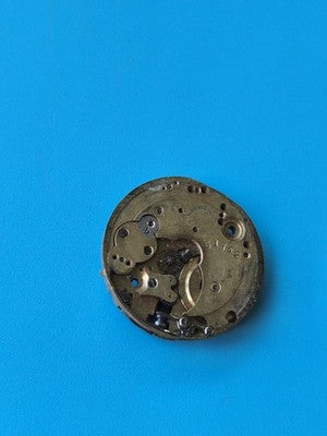 Montre gousset ancienne mécanique pour pièces, mouvement doré vintage