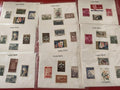 Lot anciens timbres monde vrac philatélie collection, divers pays et motifs