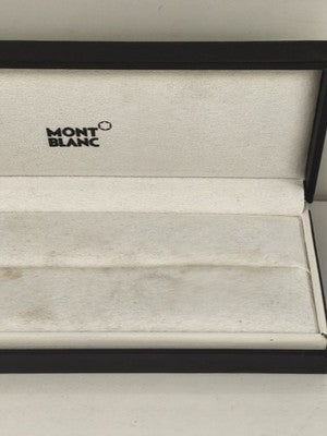 Écrin Montblanc pour stylo plume, gainage noir, crème siglé étoile