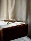 Pince à cravate vintage plaqué or, accessoire ancien élégant rétro