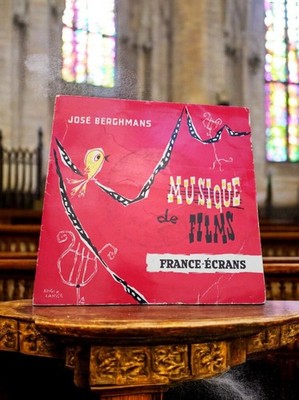 Vinyle 45T José Berghmans Musique de Films France-Écrans vintage rétro