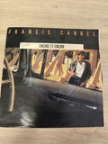 Vintage 45 tours ancien vinyle Francis Cabrel disque rétro collection état usagé