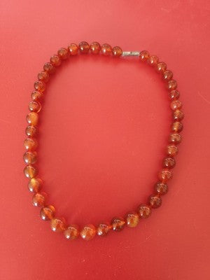 Collier de perles vintage ancien, bijou rétro élégant, collection ou cadeau