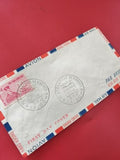 Ancienne enveloppe 1er jour 1961 timbres oblitérés Vietnam Saigon philatélie