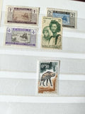 Lot anciens timbres Mauritanie Afrique Occidentale Française à trier vintage col