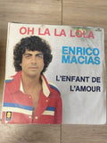 Disque vinyle 45 tours ancien Enrico Macias rétro collection état d'origine