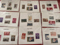 Lot anciens timbres collection tous pays vrac philatélie vintage, divers motifs