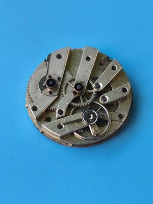 Ancienne montre gousset vintage pour pièces, cadran émail à restaurer