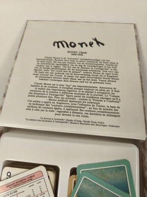 Jeu de cartes vintage Monet coffret Carta Mundi 2 jeux bridge illustrés