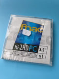 Disquette 3.5" MF2 HD PC formatée FNAC sous étui plastique, occasion