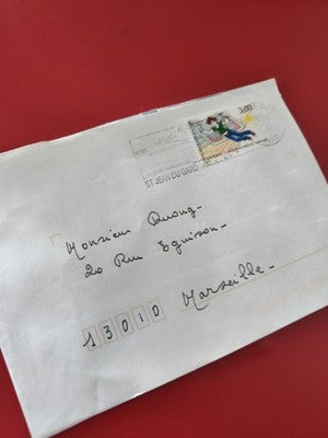 Ancienne enveloppe timbrée oblitérée St Jean du Gard pour collection philatélie