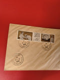Ancienne lettre vintage avec timbres oblitérés Maroc 1966 philatélie collection