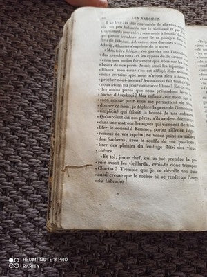 Livre ancien Chateaubriand Les Natchez Tome I 1834 Paris rare édition XIXe