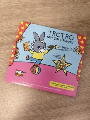 CD audio Trotro fait son cirque - Musique enfant - Album d'occasion pour enfants