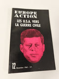 Rare magazine ancien Europe Action n°12 1963 JFK USA Guerre Civile vintage