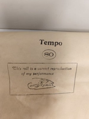 Rouleau de musique ancien piano mécanique Tempo 80 reproduction vintage