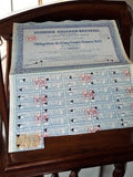 Obligation ancienne VSN Verre Souchon-Neuvesel 1928 document financier vintage
