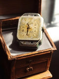 Montre mécanique vintage Frowa rectangulaire hors service à restaurer
