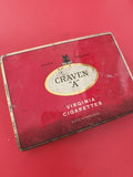 Ancienne boîte métal publicitaire Craven A rouge vintage cigare/cigarettes déco
