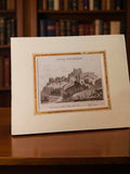Gravure ancienne Château Barbe-Bleue vintage France pittoresque déco mural