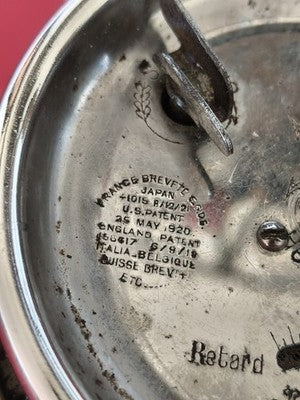 Grand réveil Jaz classic acier chromé 1920 horloge mécanique design rétro