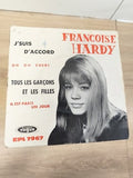 Vinyle 45 tours vintage Françoise Hardy Disques Vogue EPL 7967 pochette photo