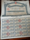 Action au porteur Compagnie Centrale des Éta ins 100 francs vintage années 1920