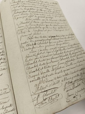 Ancienne lettre manuscrite administrative 1814, papier timbré 75 c